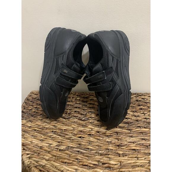 SAS Shoes - SAS Z1581 Womens Black Leather TMV Strap Walking Shoes Made In The USA 8.5 M